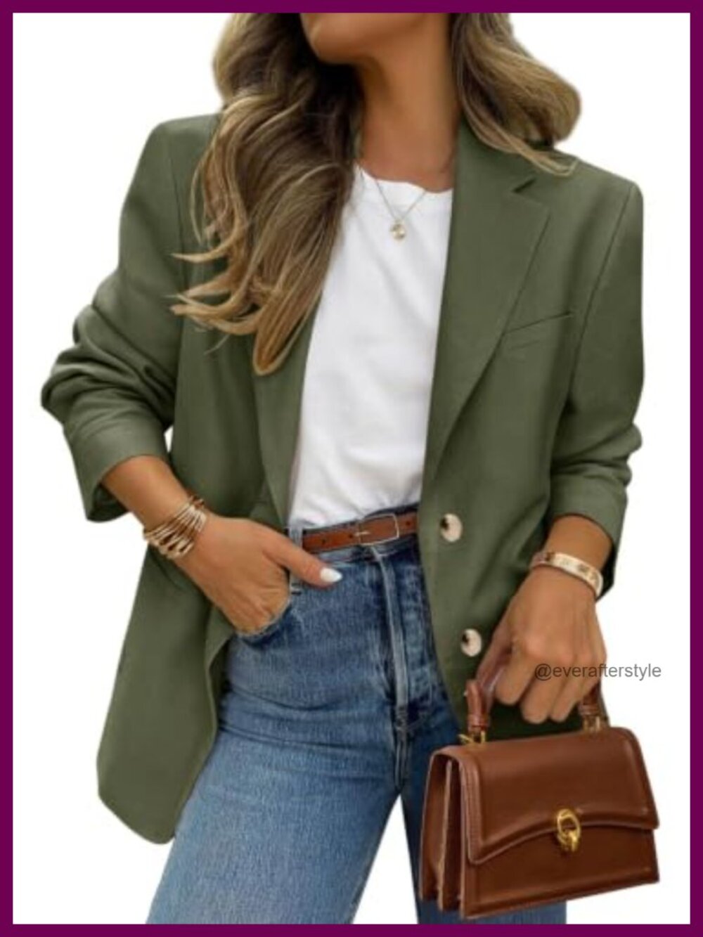 Women's Business Casual Blazer Notch Lapel Open Front Long Sleeve